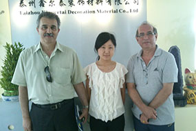 Cilent visit Alucoworld Factory