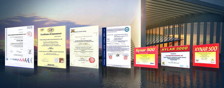 All Aluminum Composite Panel Manufacturer Certification Combo