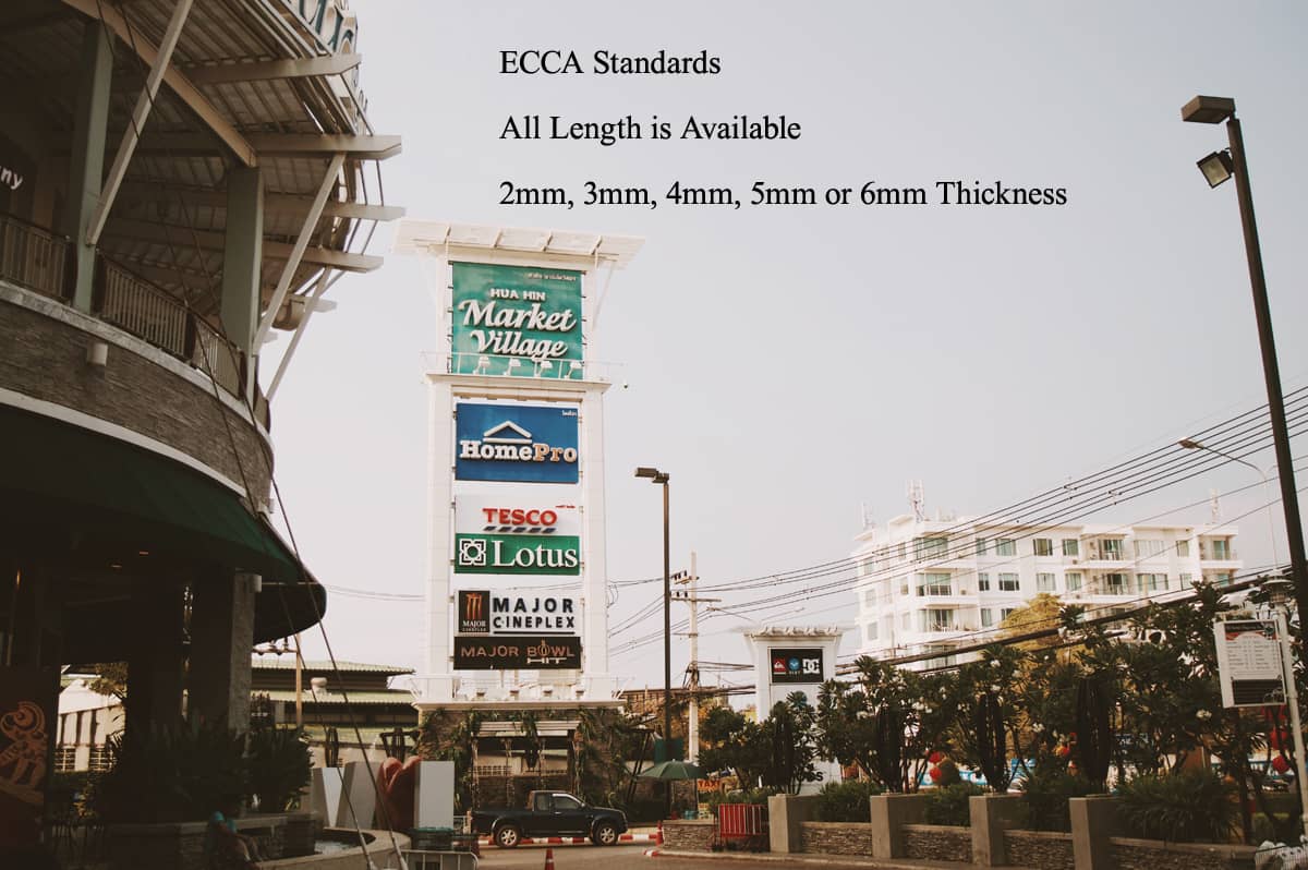 Alucoworld sign board aluminum composite panel