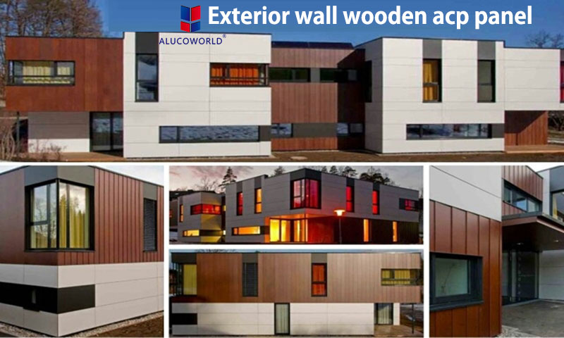 Alucoworld Wooden Finish ACP Sheet Project Sample