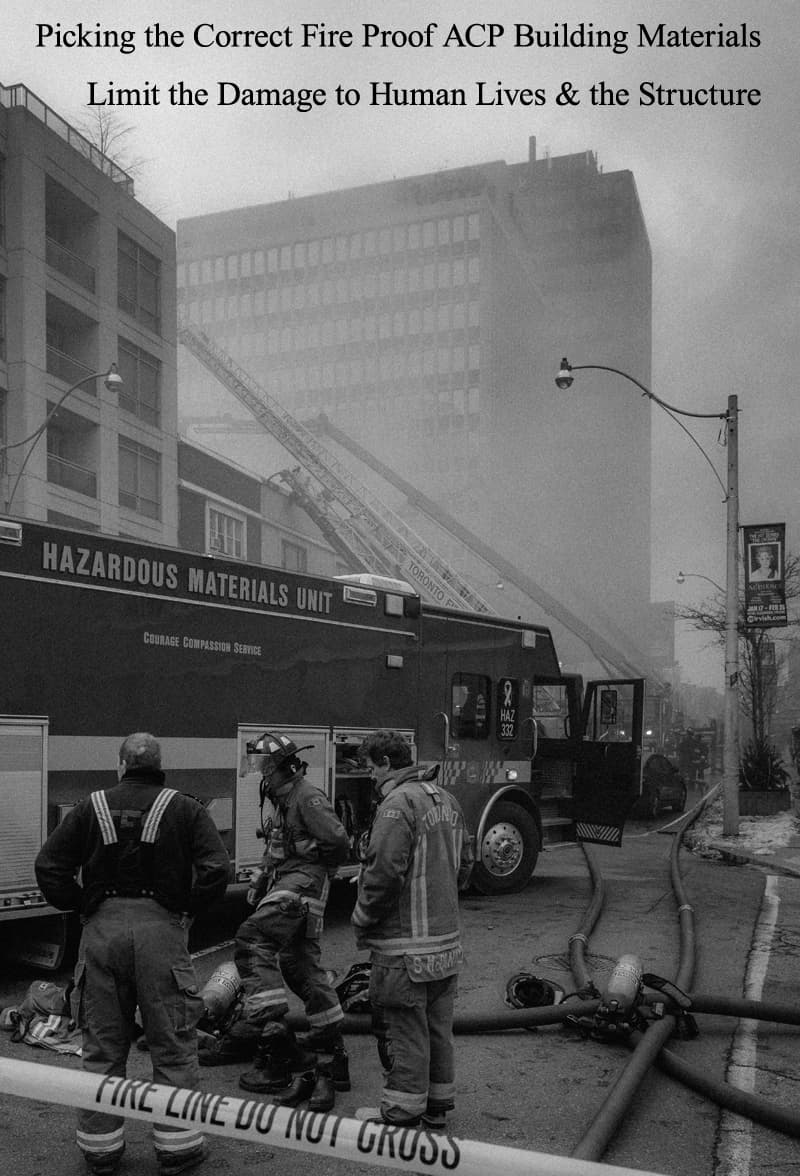 non-combustible aluminium composite panel 