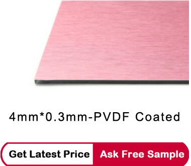 pink PVDF acp sheets latest price 