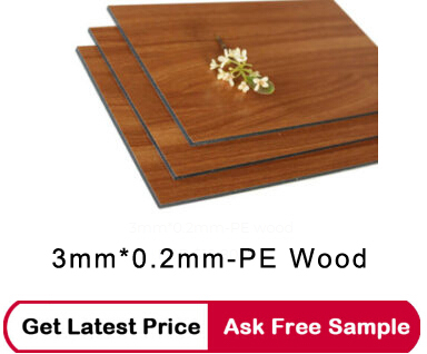 Oak wooden finish acp panel latest price